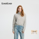 bebe冬季 系列女士含羊毛宽松经典 基础高领打底针织上衣430507