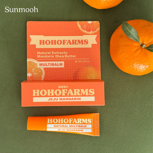 【品牌直发】包邮！济州岛HOHOFARMS柑橘子唇部精华保湿滋润唇膏