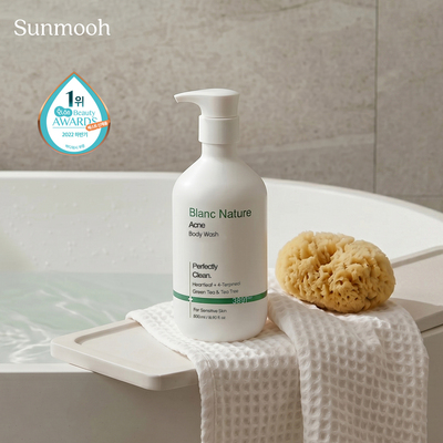 【Sunmooh】化解一位BlancNature祛痘沐浴露茶树果酸温和去闭口