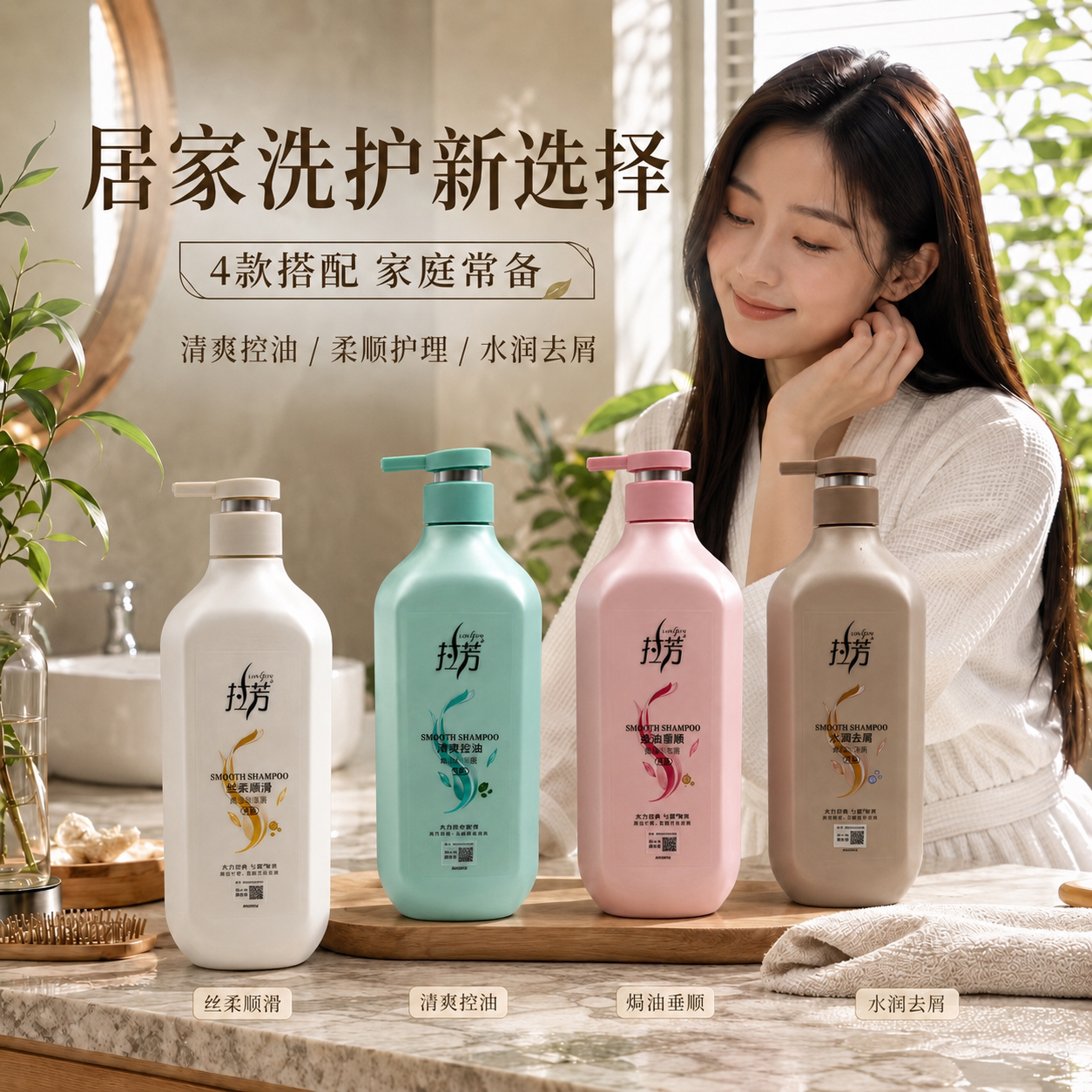 正品拉芳洗发水大瓶装水润去屑