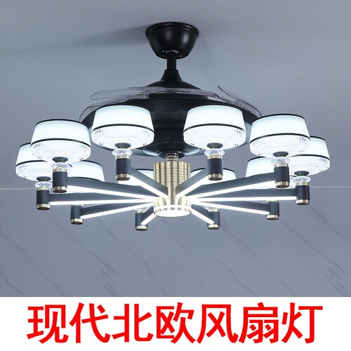 2025年新款客厅灯风扇灯吊扇灯轻