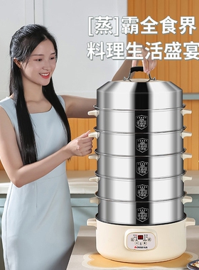 志高304加高电蒸锅多功能蒸煮火
