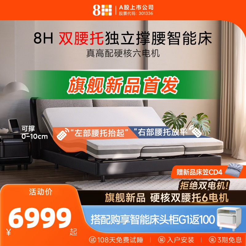 【新品】8H双撑腰电动智能床多功能自动升降主卧床已接入米家APP