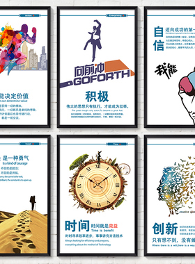 励志标语会议室企业文化墙定制