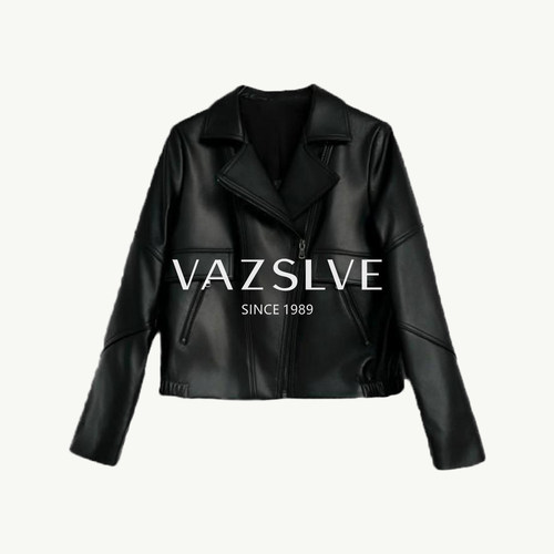 【VAZSLVE/全新奢品】闲机车款春秋短装皮衣 SYPC-31323