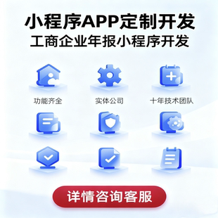 工商企业年报小程序开发代办助手个体户企业助手小程序定制开发