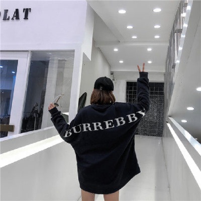 Autumn 2020 new twill cotton ins orange sweater women's Korean original home BF loose ulzzang long sleeve T-shirt for women