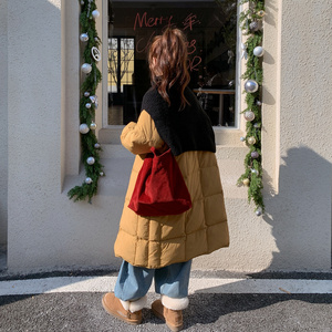 2C221-F226-P350快28【已出货】带围脖黄色羽绒服90绒图片