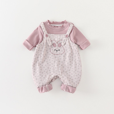 宝宝春秋衣服连体衣婴儿背带裤