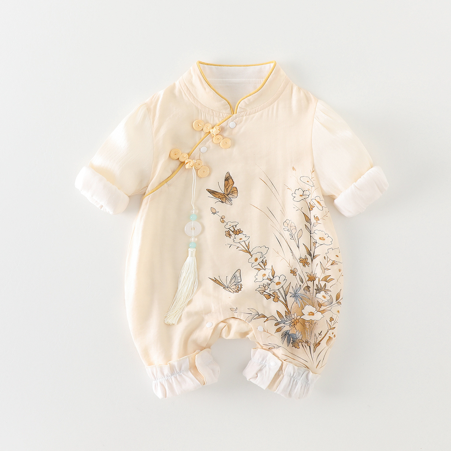 婴儿秋装女宝宝公主超萌可爱爬服哈衣春秋装满月百天连体衣潮秋冬