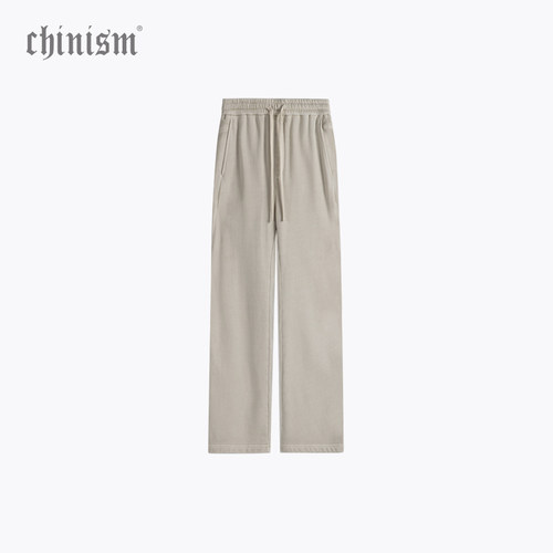 CHINISM赤尘重磅针织长裤男
