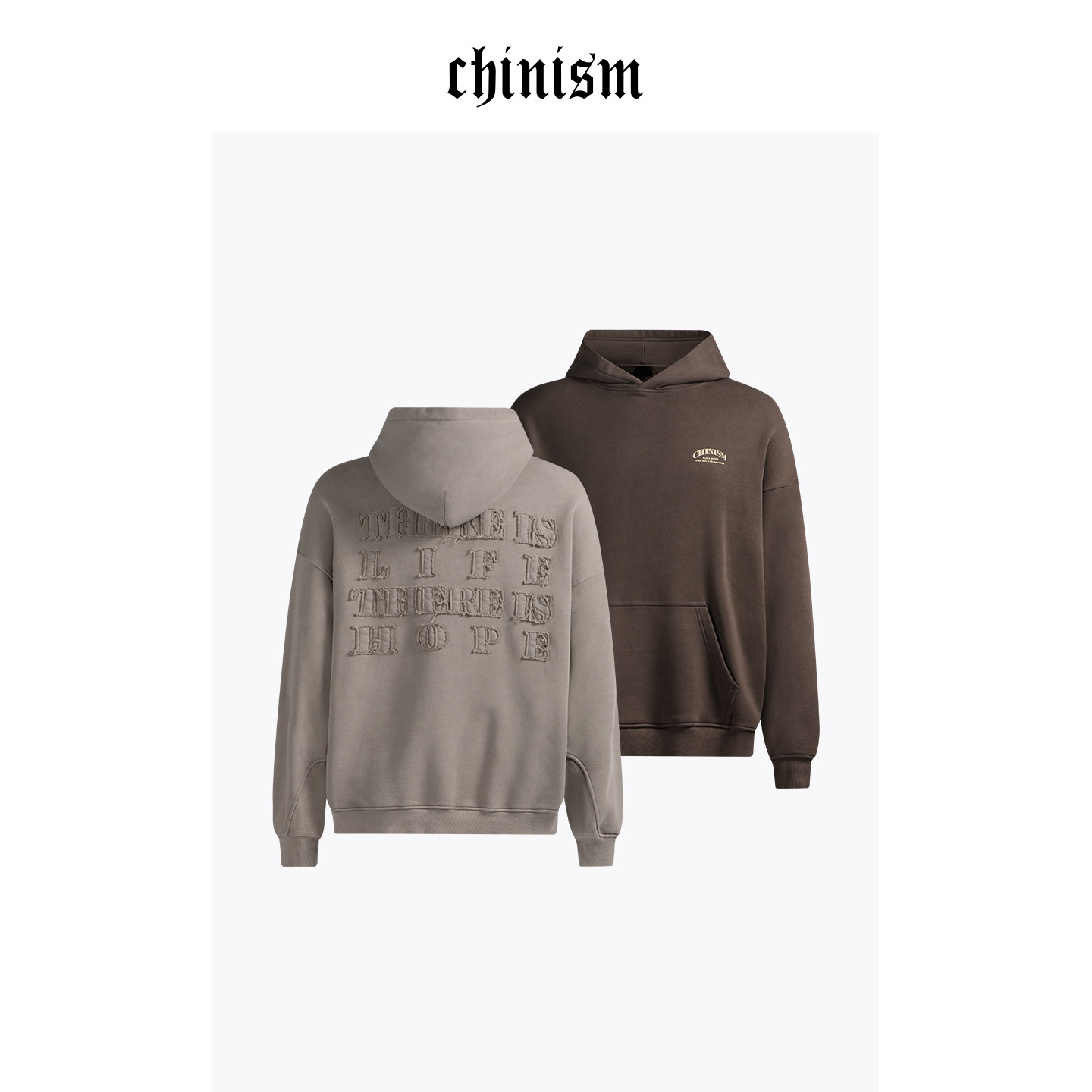 CHINISM丨定制440g大毛圈连帽卫衣男重磅帽衫上衣/CXQA45K2060,男装,卫衣,淘宝优惠券,粉丝福利购,淘宝优惠卷