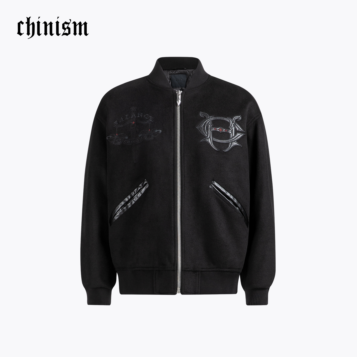 CHINISM赤尘重磅呢绒棒球夹克