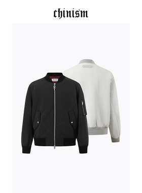 CHINISM丨棒球领宽松飞行夹克男秋冬防风休闲外套/CXHB35B9067