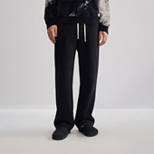 黑色双面针织绒感休闲裤 男冬季 男士 CHINISM 长裤 CXQA45N1089