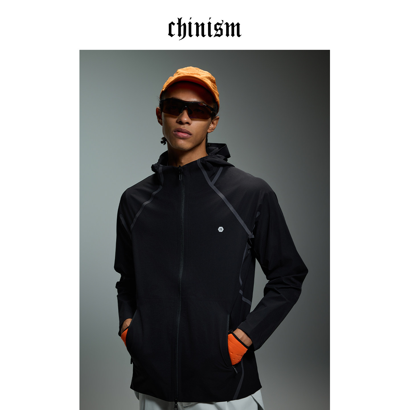 CHINISM丨尼龙空气层运动外套男春季新款户外轻薄透气休闲夹克
