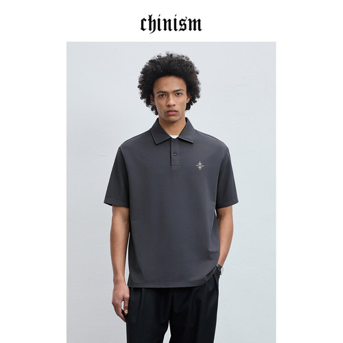 CHINISM赤尘刺绣polo衫男