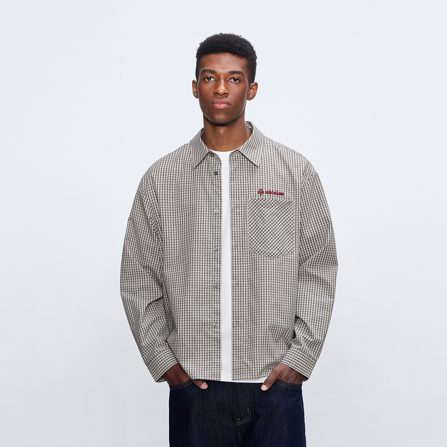 CHINISM赤尘幸运之符长袖衬衫