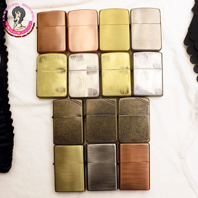 正版zippo打火机日版光面刻双底