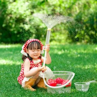 宝宝外景拍照道具透明水桶花洒水枪水勺儿童拍摄出片影楼用品