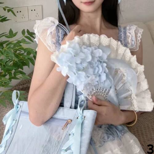 洛丽塔拍照写真漫展扇子优雅lo娘