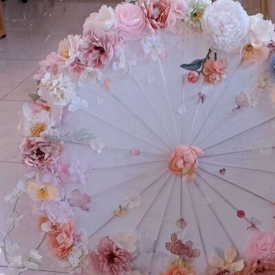 古装伞汉服道具舞蹈绸布油纸伞