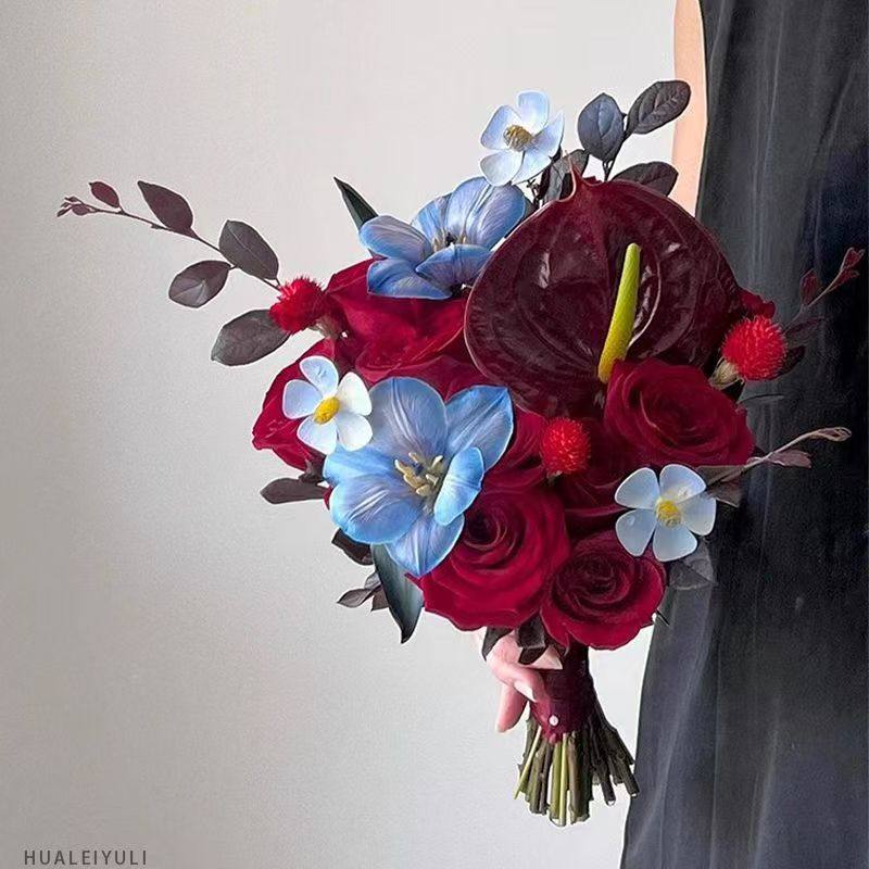 浪漫氛围领证订婚结婚手捧花成品仿真花束结婚新娘手捧花送闺蜜
