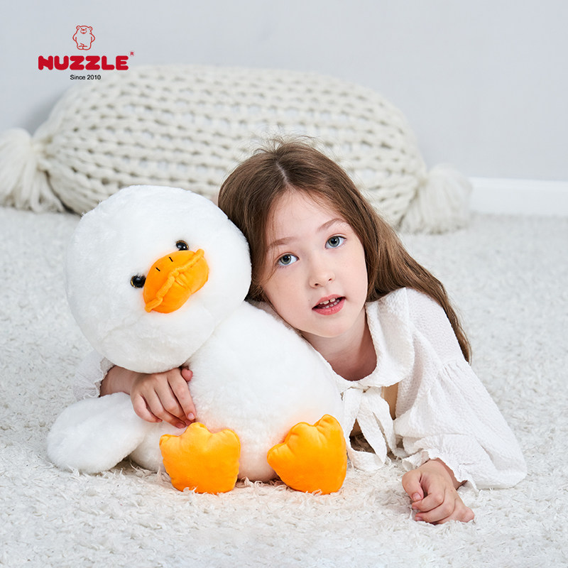 nuzzle萌网大白鸭子毛绒玩具娃娃