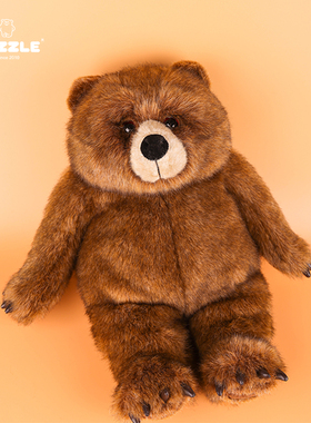 NUZZLE可爱呆丑萌dakin熊棕毛绒玩具玩偶公仔