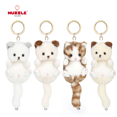 nuzzle可爱PP棉毛绒猫挂件钥匙扣