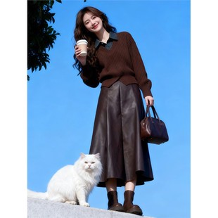 冬装穿搭一整套女2025独特漂亮小香风御姐高级感气质连衣裙子套装