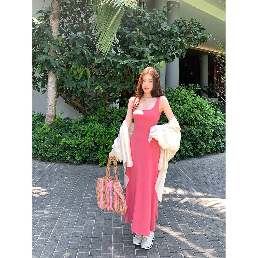 alex stevens宽肩带收腰吊带长裙券后241元入手