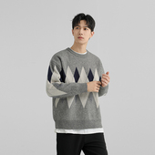 DESSO复古圆领通勤休闲针织衫