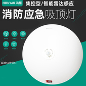 鸿雁直流集控消防应急照明吸顶灯3寸筒灯支架双头灯控制电源系列