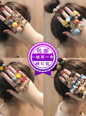 2021年新款韩版网红头绳女扎头橡皮筋发圈简约气质发绳皮套头饰