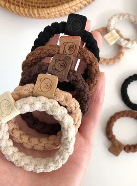 头绳2023年新款扎发圈女简约扎头发橡皮筋头饰高弹力小熊发绳皮套