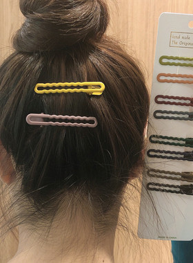 韩国ins网红发夹发卡简约糖果色刘海夹边夹可爱碎发夹鸭嘴夹女