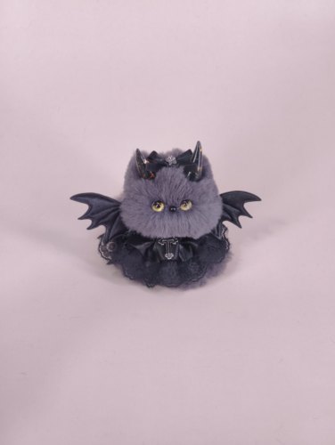 【恶魔蓝猫】原创设计猫咪摆件成品生日礼物玩具汽车挂件包挂