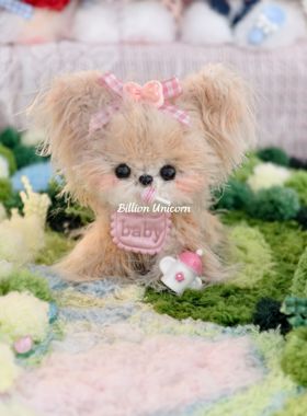 约克夏原创设计成品扭扭棒小狗手工萌宠女生diy玩具摆件扭扭棒