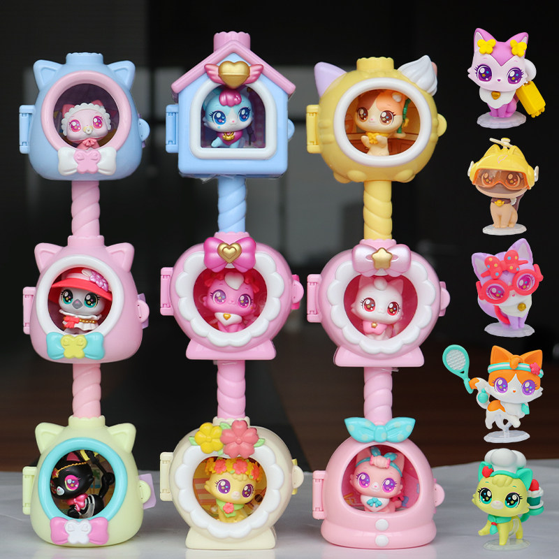 愿望喵喵玩具全套公仔玩偶过家家漂亮小猫咪许愿猫猫屋女孩礼物