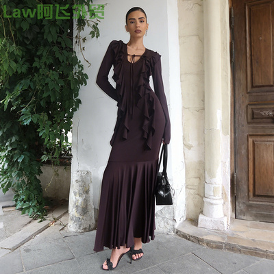 Sexysleevelessfringeslimfitdre