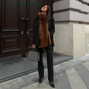 Cotton Thermal Coat纯色高领皮草马甲街头潮流保暖 Casual Sexy