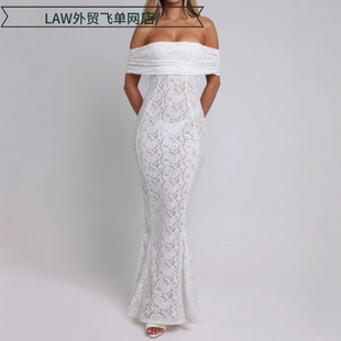 deep neck party 露背连 Sexy dress性感包臀碎花蕾丝修身 satin