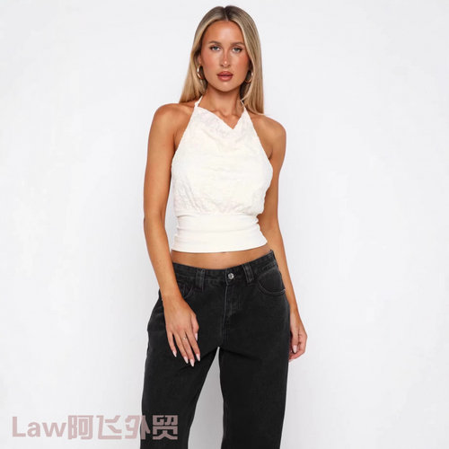Shirthollowlaceslimfitshortsle