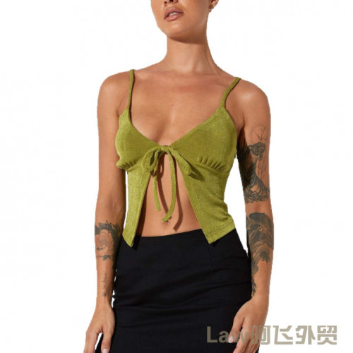 DeepV-neckwomen'slaceupslitsli