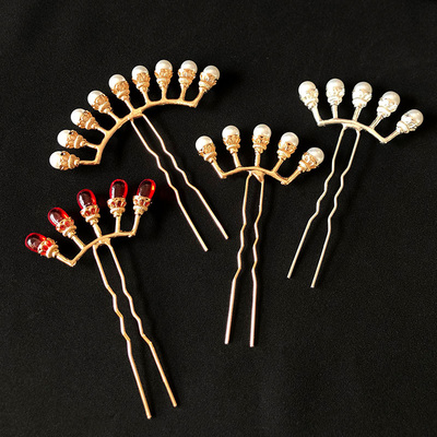 古风配饰明制汉服珍珠簪子发冠