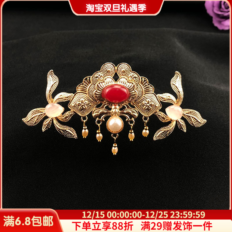 古风魏晋新娘秀禾配饰流苏发冠