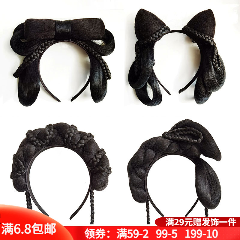 发箍汉服假发发髻发包古风