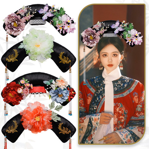古风汉服清朝旗头格格