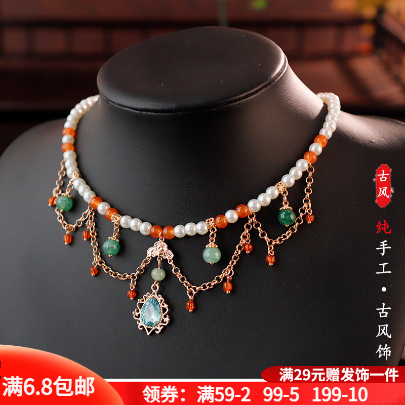 古风项链珍珠新中式配饰